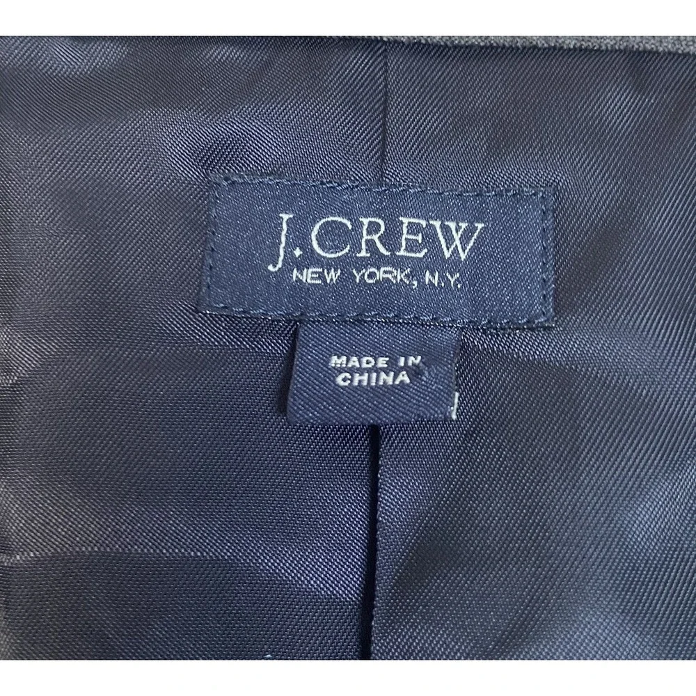 J‎ Crew Ludlow Cotton Sport Coat Blazer 44R Mens Gray Two Button Suit Jacket